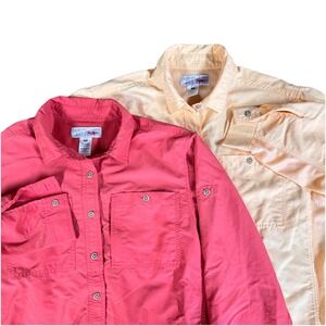 Rail Riders Long Sleeve Shirt Women's Lot Of 2 Insect Shield Size Medium